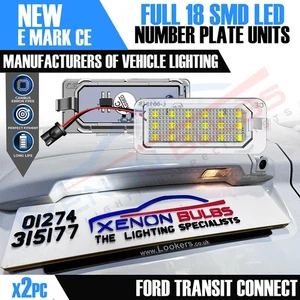 18 SMD LED REAR NUMBER PLATE LIGHT UNITS FOR FORD TRANSIT CONNECT Custom 2013 + - Picture 1 of 8