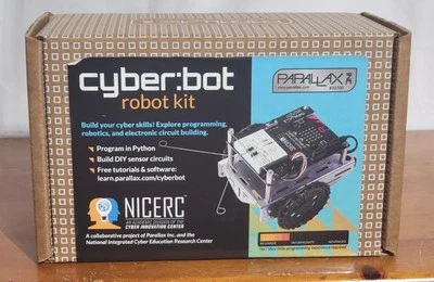 New In Box! cyber:bot robot kit Parallax Inc #32700 NICERC w/ micro:bit Beginner - Image 1 of 4