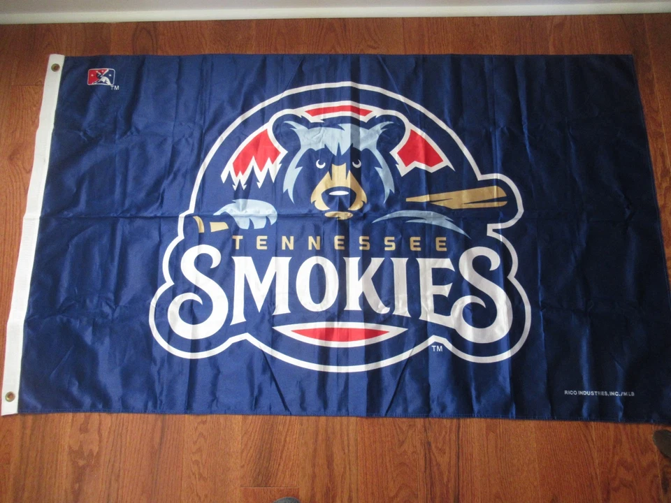 Tennessee Smokies Baseball Flag 36x60 Double A Farm Team Chicago Cubs MLB - Image 1 of 2