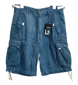 Herren Bench Urbanwear Cargo Shorts Gr. 32 jeansblau 🔥NEU🔥Druckknopftaschen verstellbar - Bild 1 von 13