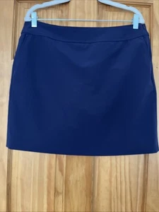 Fairway & Greene Golf Skort Blu Navy Tasche Pickleball Polyster Elasticizzato Tg 10 - Foto 1 di 12