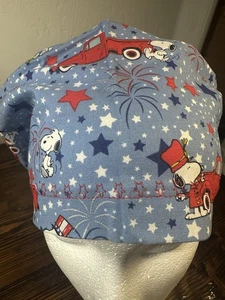 Independence Day Snoopy Euro Surgical Scrub Cap - Picture 1 of 4