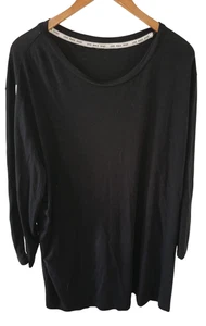 Schwarzes Damen Langarmshirt, Love, Peace, Sport | Größe 50, 5XL - Bild 1 von 6