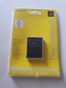 Scheda di memoria ufficiale Sony PlayStation 2 PS2 8MB (sigillata in fabbrica) nera - Foto 1 di 2