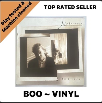 John Farnham Age Of Reason  Lp Vinyl Record PL 71839 1988 EX / EX Condition Foto 1 de 4