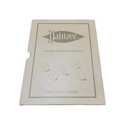 YAHTZEE Vintage Bookshelf Edition WS Game Company Deluxe Board Dice Game New - Image 1 of 4