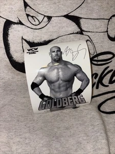 1998 WCW Goldberg unbenutzter Aufkleber WELTMEISTERSCHAFT WRESTLING 5"X4" - Bild 1 von 4