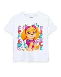 Camiseta de manga corta Paw Patrol blanca Feeling Fierce para niñas - Imagen 1 de 27