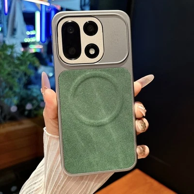 For OnePlus 15, Luxury Denim Phone Case Hybrid Armor Wireless Charge Cover - Image 1 of 4