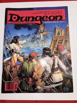 Advanced Dungeons & Dragons: Dungeon Magazine TSR Original Vol 1 #2 1986 NICE! - Image 1 of 4