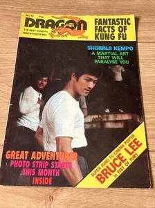 Dragon Kung Fu magazine with Bruce Lee Fist of Fury film poster - Picture 1 of 2