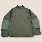 Condor Moisture Breathable Tactical 1/4 Zip Long Sleeve Combat Shirt Green Sz L