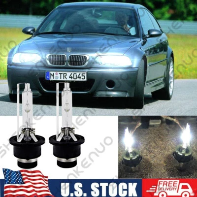 Bombilla de faro 6000K HID para BMW M3 2002-2006 haz alto bajo stock ajuste cantidad 2 E46 Foto 1 de 4