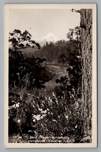 Postal RPPC Oregon Mt. Capucha perpetua nevada sin publicar c1930-1950 - Imagen 1 de 2