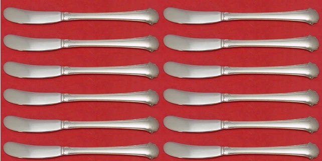 Juego de paletas Chippendale by Towle esparcidor de mantequilla de plata esterlina FH 12 piezas 6" Foto 1 de 1
