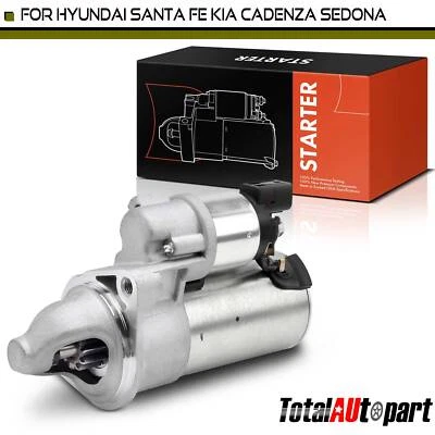 Starter Motor for Hyundai Santa Fe 15-18 Kia Sedona 16-21 3.3L 1.7KW 12V CW 11T - Image 1 of 4