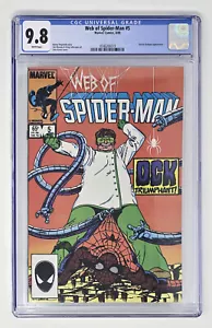 Web of Spider-Man #5 CGC 9.8 (1985) Marvel Comics, Doctor Octopus appearance - Picture 1 of 3