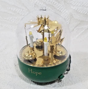 HALLMARK KEEPSAKE LIGHTS ORNAMENT MAGIC SONG OF THE CHIMES BRASS 1993 - Picture 1 of 8