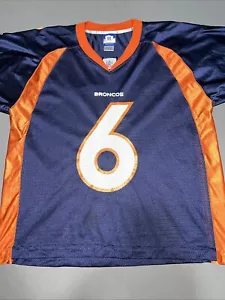 Reebok Denver Broncos Jersey Men’s L Blue 6 Jay Cutler -3531 - Imagen 1 de 11