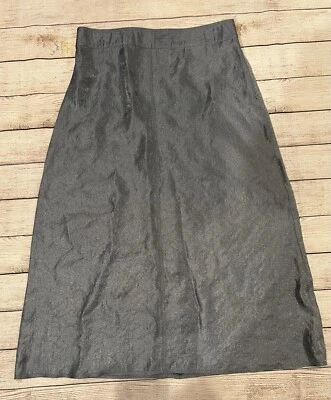 Travel Smith A Line Falda Mujer Azul Tela Brillante Talla 12 Foto 1 de 4