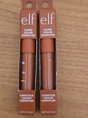 2 NEW e.l.f. Camo Color Corrector Hydrating Long-Lasting  Orange Dark  Spots - Image 1 of 2