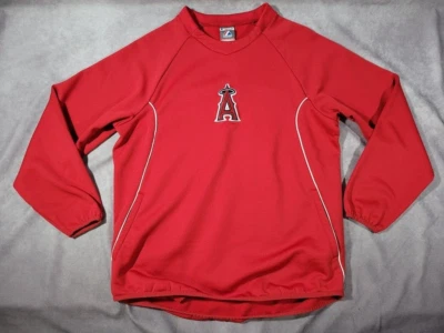 Vintage Los Angeles Angels Majestic Therma Base Sweatshirt Pockets Large - Image 1 of 4