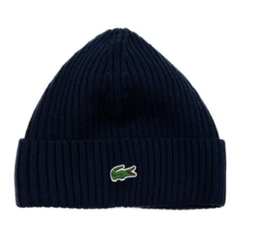 Beanie da uomo a costine lavorato a maglia blu navy taglia unica RB4162 00 166 - NUOVO & ETICHETTATO - Foto 1 di 2
