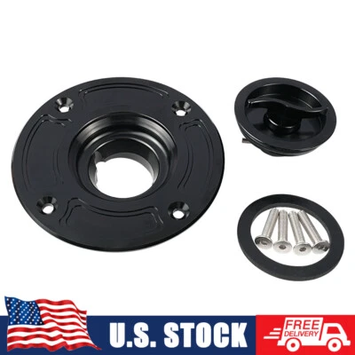 CNC Tank Fuel Gas Cap Keyless 4 Holes For Suzuki GSXR600/750 GSX600F 1998–2001 - Image 1 of 4