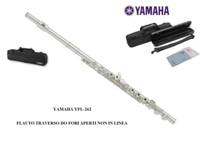 YAMAHA YFL262  FLAUTO TRAVERSO DO FORI APERTI NON IN LINEA YFL 262 + ASTUCCIO - Immagine 1 di 4