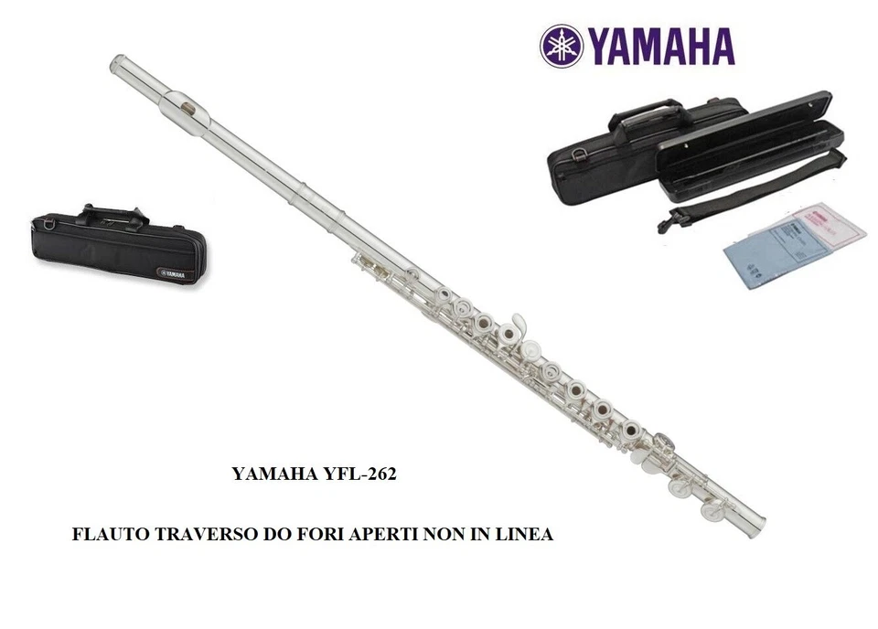 YAMAHA YFL-262 FLAUTO TRAVERSO IN DO CON CHIAVI APERTE FUORI LINEA