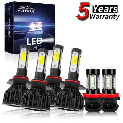 9005 9006 H11 LED Headlight Hi/Lo Fog Beam Bulbs For Mitsubishi Lancer 2008-2017 - Image 1 of 4