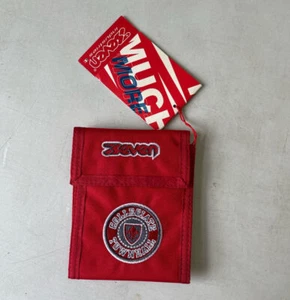 Portafoglio Seven di tela rosso vintage a strappo nuovo con cartellino - Picture 1 of 3