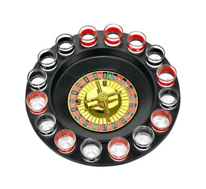 Fairly Odd Novelties Shot Glass Roulette Complete Set drinking game Red Black - Picture 1 of 6