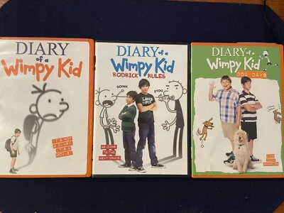 Diary of a Wimpy Kid DVD Lot of 3 Rodrick Rules Dog Days - Image 1 of 4