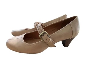 K By Clarks Wide Fit Cream Mary Jane Heels Size 6.5 E Worn Once Only - Picture 1 of 6