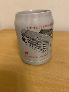 Alter Bierkrug Sparkasse Aschaffenburg Einzug Neubau Hauptstelle Sammlerstück - Bild 1 von 6