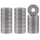20 Pcs 608Zz Double Metal Seal Bearings 8X22x7mm, Pre-Lubricated And Stable Perf