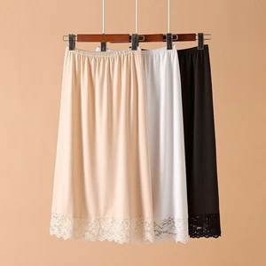 Lace Underskirt Anti-glare Basic Underskirt Half Slip Dress Petticoat  Women - Picture 1 of 17