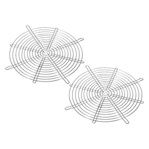 280mm Fan Finger Grill, 2 Pack Metal Grill Protector Guard, Silver Tone - Afbeelding 1 van 5