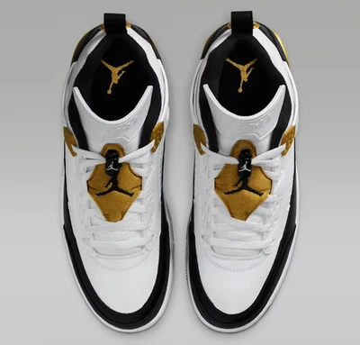 Jordan Spizike Zapatos Bajos Blanco Metálico Dorado Negro Para Hombre | Talla 7.5 - 14 Foto 1 de 4