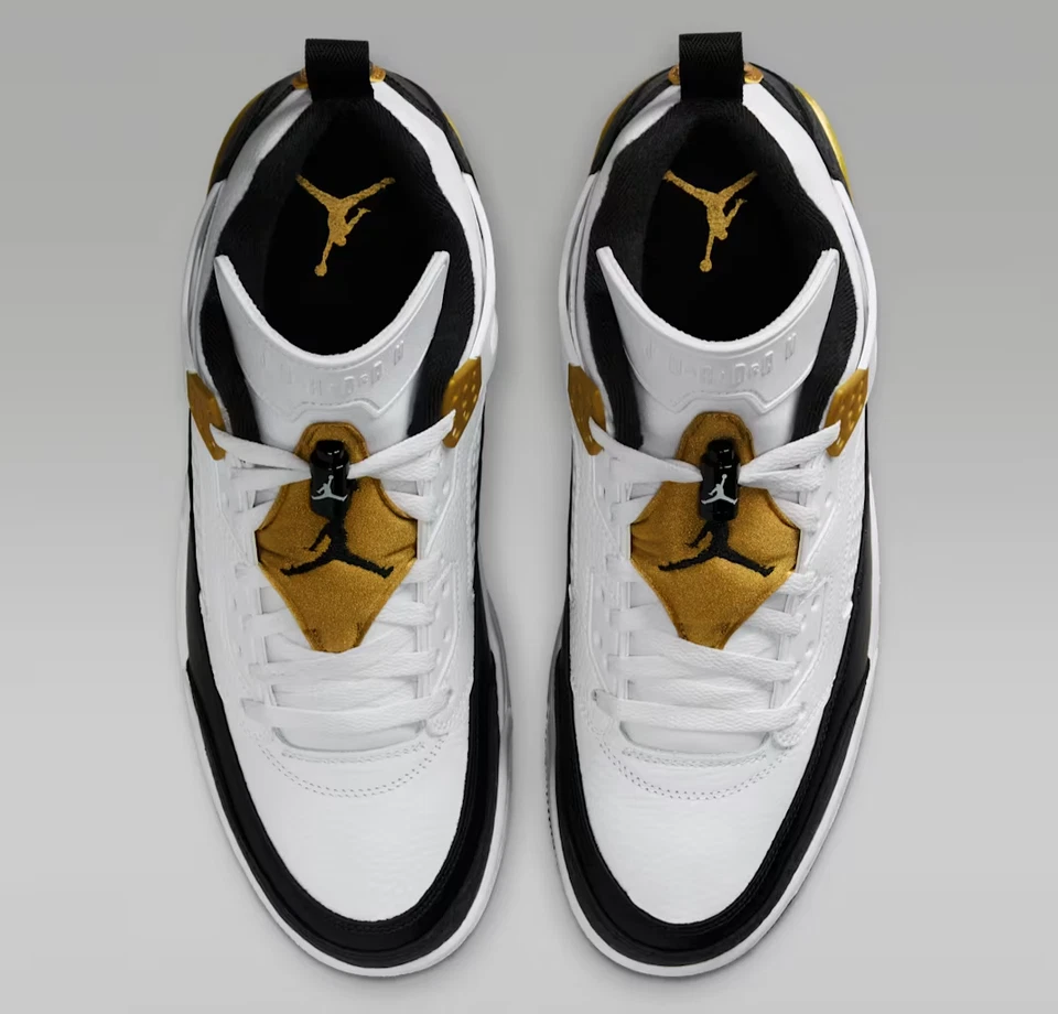 Jordan Spizike Zapatos Bajos Blanco Metálico Dorado Negro Para Hombre | Talla 7.5 - 14 Foto 1 de 4