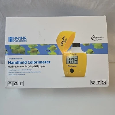 NEW Hanna Instruments Handheld Colorimeter Checker HC Marine Ammonia HI784 - Image 1 of 4