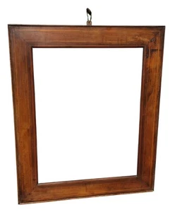 Antica Cornice Legno Noce Filettata XIX secolo Italia - Imagen 1 de 10