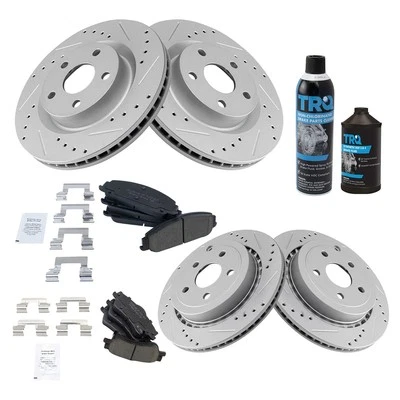 TRQ BKA16578 Brake Kit For Pontiac G8 2008-2009 Front Rear 92193446 - Image 1 of 4
