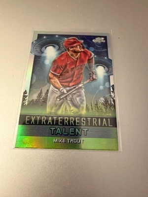 2024 Topps Cosmic Chrome - Extraterrestrial Talent Mike Trout #ET-10 - Image 1 of 2