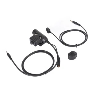 Adapter PTT z tylnym klipsem złącze push to talk do gniazda telefonu komórkowego 3,5 mm CB - Zdjęcie 1 z 23