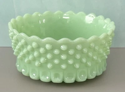 Mosser Glass GIGI Thumbprint Bowl HOBNAIL  JADE/JADEITE 8" Fenton Mould - Image 1 of 4