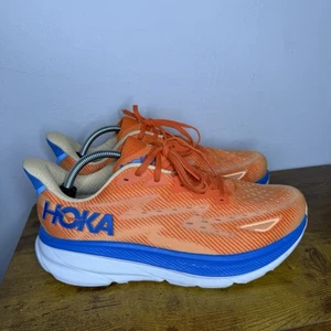 Hoka One One Clifton 9 Laufschuhe Herren Größe 10 2E Weite Orange " - Bild 1 von 7