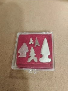 Native American Bird Point Arrowheads Sizes Range From 1/4" To 1 1/2" In Length - Picture 1 of 4