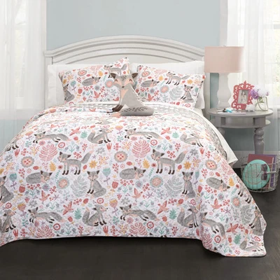 Lush Decor Pixie Fox 4-piece Quilt Set - Image 1 of 4